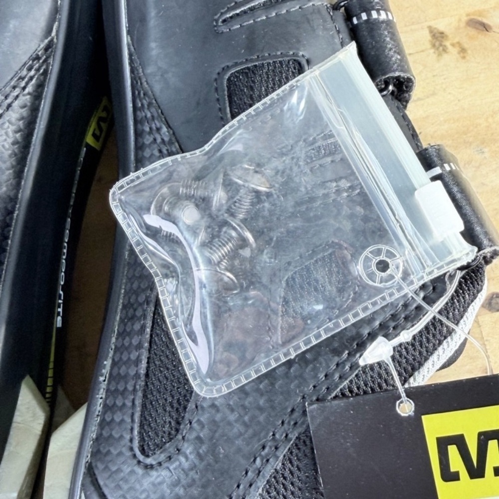 Peloton x Mavic Energy Composite Cycling Shoes Black Silver Unisex M 7.5 W 9 - Picture 10 of 15
